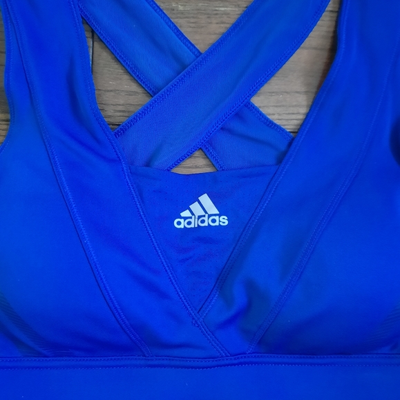 Adidas Supernova Sports Bra, Size Medium, Blue - Picture 2 of 7